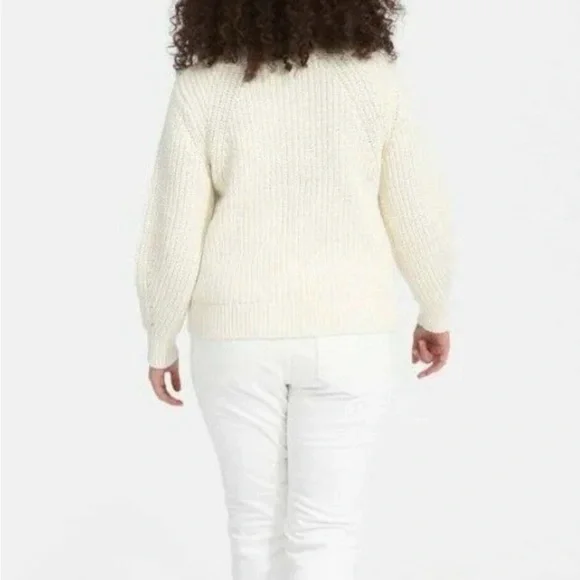 Everlane Textured Cotton Crewneck Sweater - Size XS - Picture 3 of 16